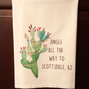NWOT Scottsdale, AZ. Christmas, Cactus Kitchen Towel